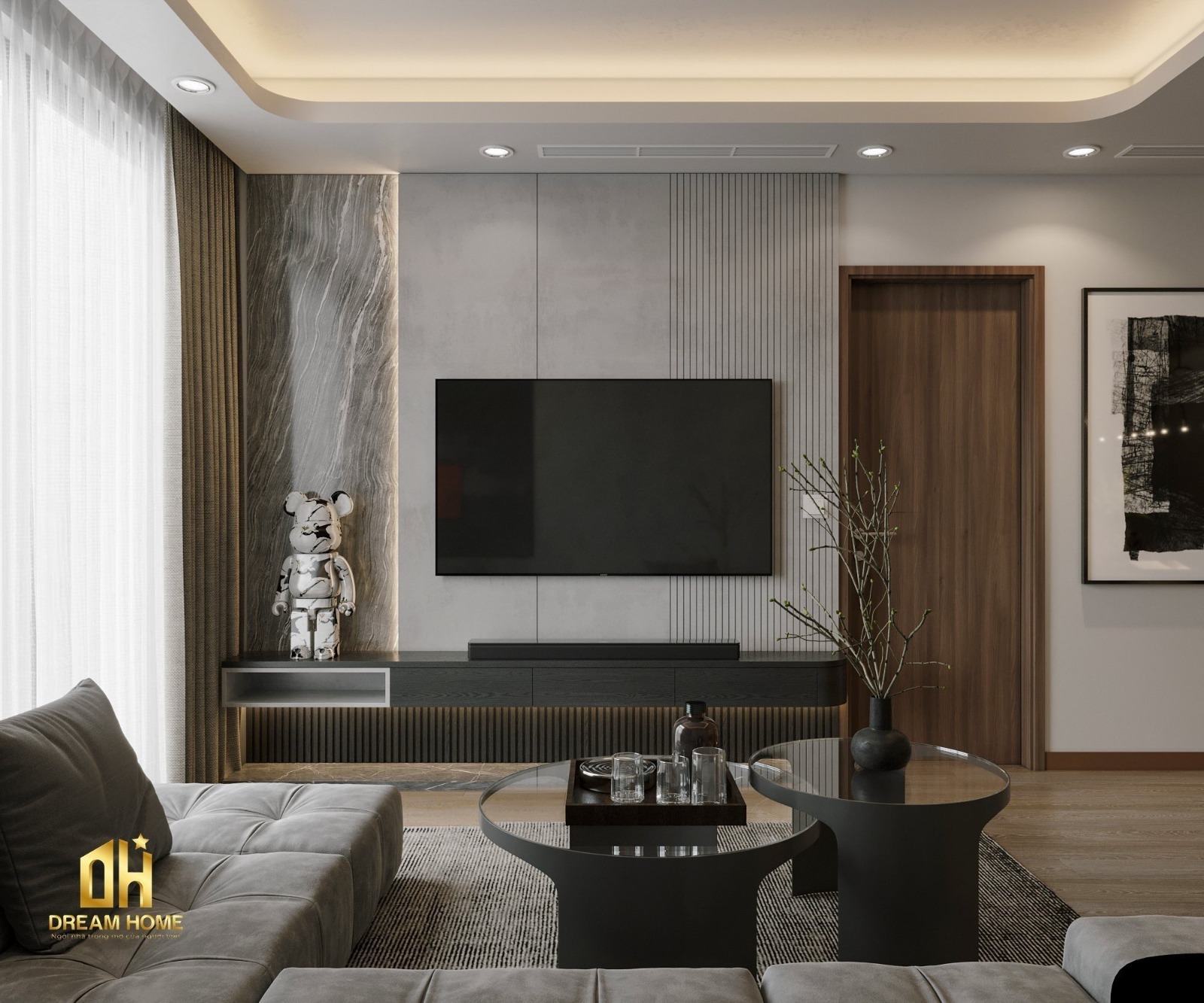 Cho thuê căn 2 ngủ tầng trung full nội thất The Matrix One