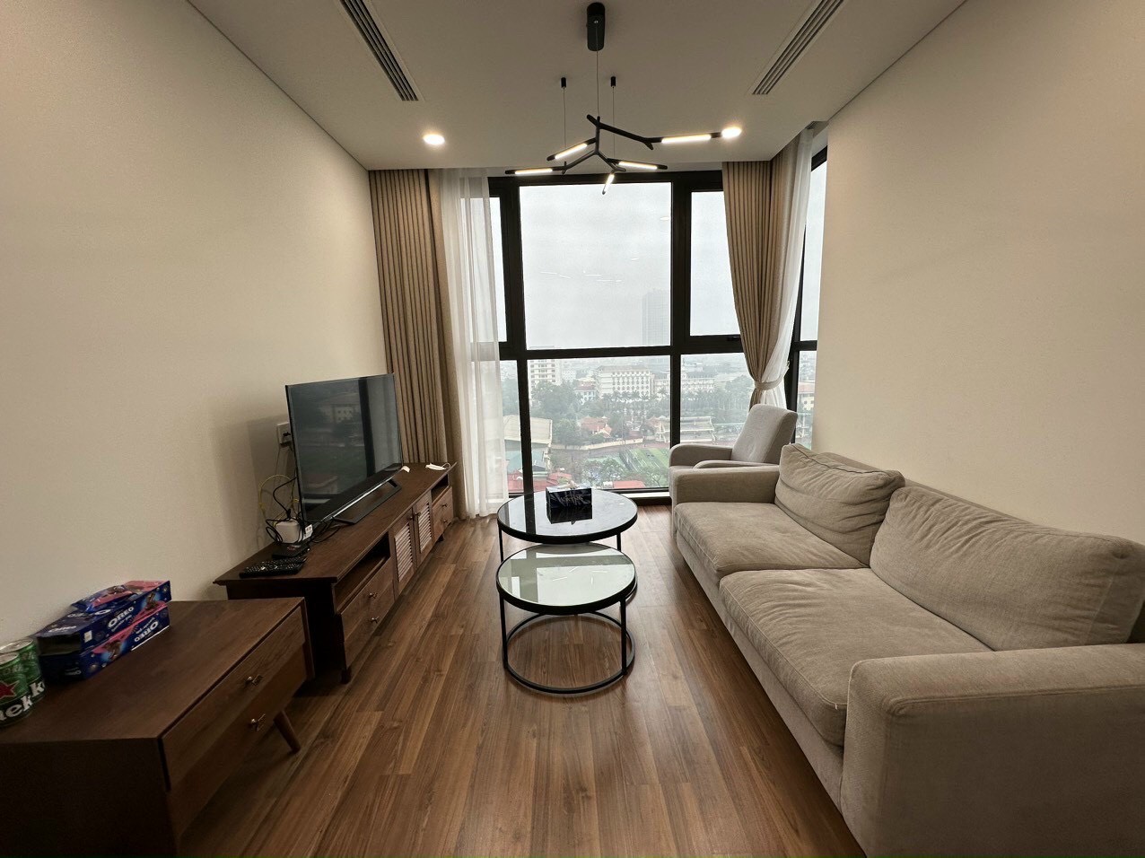 Cho thuê căn góc 3 ngủ full nội thất cao cấp dự án Mipec Xuân Thủy